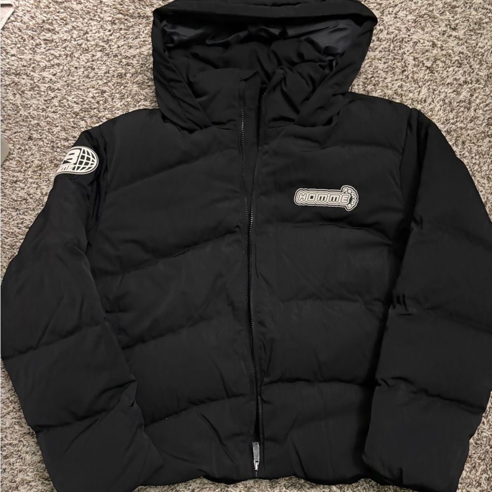 Size XL Homme Femme Down Puffer Coat $495 retail if they had it w/ back straps